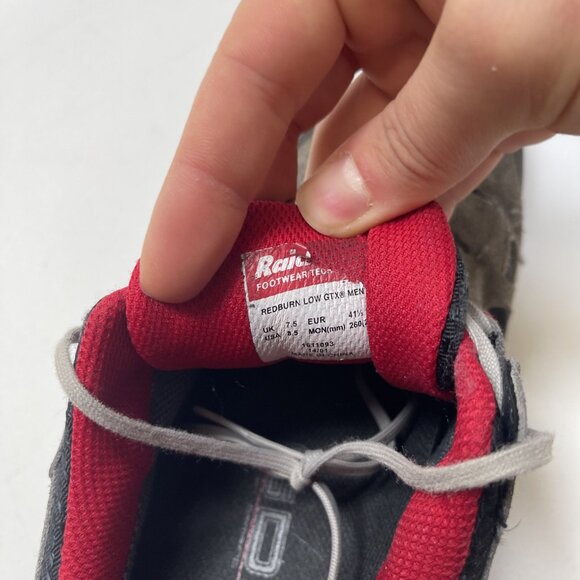 Mammut Redburn Low Gore-Tex Approach Shoes Men Size 8.5 US Grey Red Hiking Read - Picture 14 of 16